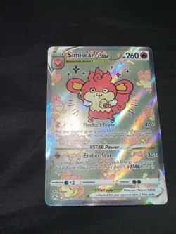 Simisear VSTAR Crown Zenith Galarian Gallery GG37/GG70 Ultra Rare NM Pokemon TCG - Image 1