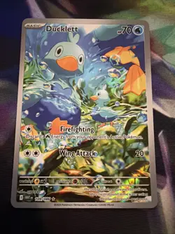 Pokemon TCG: Ducklett Illustration Rare 109/86 White Flare English - Image 1