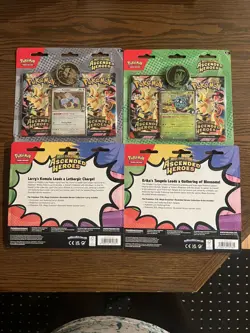Pokemon TCG Ascended Heroes 2 Pack Blister L Lot of 4 New Sealed - Image 2