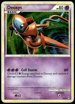 Deoxys 2/95 Holo Rare Call of Legends Pokemon Holo MP - Image 1