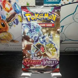 Pokemon Scarlet & Violet Booster Sealed Single Pack Gyarados Pack ART - Image 1