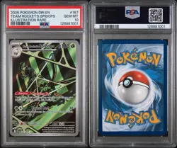 2025 POKEMON DRI EN-DESTINED RIVALS #187 TEAM ROCKET'S SPIDOPS PSA 10 - Image 3