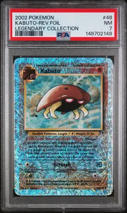 2002 POKEMON LEGENDARY COLLECTION #48 KABUTO-REV.FOIL LEGENDARY COLLECTION - Image 1