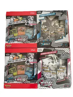 Pokemon Black Bolt and White Flare Binder + Poster Collection - Image 1
