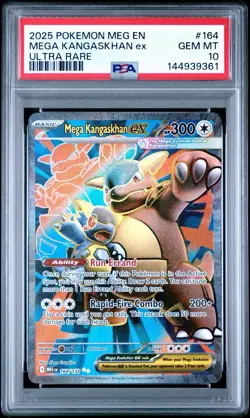 2025 POKEMON MEG EN-MEGA EVOLUTION ULTRA RARE #164 MEGA KANGASKHAN EX PSA 10 - Image 1