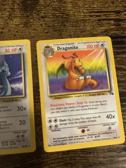 Pokemon Dratini + Dragonair + Dragonite 26-18/102 19/62 Lot WOTC Vintage - Image 3