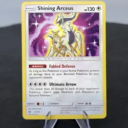 Shining Arceus 57/73 Holo Rare Shining Legends 2017 Pokemon TCG NM Near Mint - Image 1