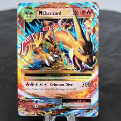 Mega M Charizard EX 13/108 XY Evolutions Holo Full Art Rare Pokemon TCG NM - Image 1