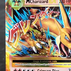 Mega M Charizard EX 13/108 XY Evolutions Holo Full Art Rare Pokemon TCG NM - Image 2