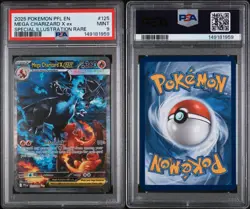 2025 POKEMON PFL SPECIAL ILLUSTRATION RARE #125 MEGA CHARIZARD X EX PSA 9 - Image 3