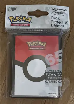 Ultra Pro Pokemon Deck Protector Sleeves Poke Ball Pack Of 65 - Image 1