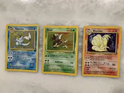 Pokemon Holo Card Bundle! Vaporeon-Pinsir-Ninetales-Base Set-Jungle Set! - Image 1