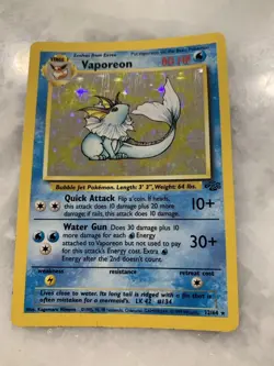 Pokemon Holo Card Bundle! Vaporeon-Pinsir-Ninetales-Base Set-Jungle Set! - Image 2