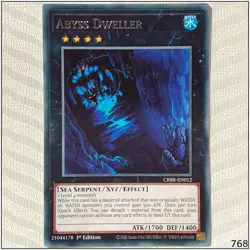 Abyss Dweller - CRBR-EN012 - Rare 1st Edition Yugioh - Image 1