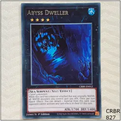 Abyss Dweller - CRBR-EN012 - Rare 1st Edition Yugioh - Image 1