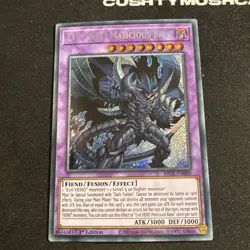 YUGIOH EVIL HERO MALICIOUS BANE SECRET RARE BROL-EN069 1ST EDITION - Image 2