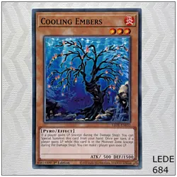 Cooling Embers - LEDE-EN033 - Common 1st Edition Yugioh - Image 1