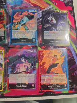 One Piece TCG SR And Leader Lot Of 20 Cards NM - Image 5