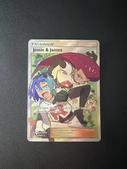Pokemon Hidden Fates Jessie & James Trainer Full Art Holo Card 68/68 - Image 1