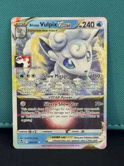Alolan Vulpix VSTAR 034/195 Prize Pack Series Cards Holo - Image 1