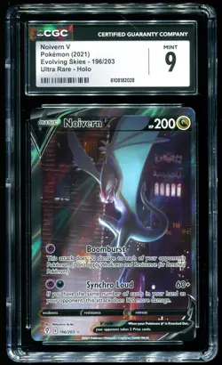 CGC 9 Noivern V Full Art Evolving Skies 2021 Pokemon Card #196 - Image 1