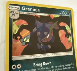 Pokemon TCG Greninja Holo Rare Card Unbroken Bonds 117/214 NM - Image 5
