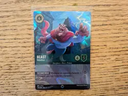 💎ENCHANTED CARD BEAST RELENTLESS DISNEY LORCANA RISE OF THE FLOODBORN 210/204 - Image 2
