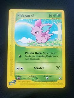 Pokemon Card - Nidoran M Aquapolis 96/147 Non Holo NM - Image 1