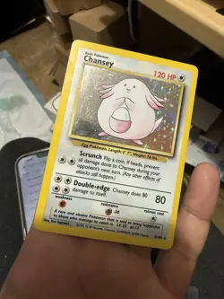 Pokemon Card - Chansey Holo Rare Base Set 3/102 - Image 1