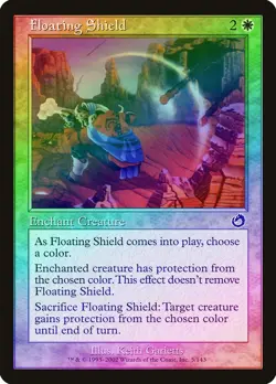 Floating Shield FOIL Torment NM White Common MAGIC THE GATHERING CARD ABUGames - Image 1
