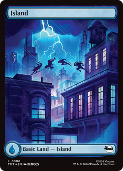 Island (FOIL) x1 - MTG Teenage Mutant Ninja Turtles TMT #306 - Image 1