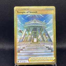 Temple of Sinnoh Astral Radiance 214/189 Holo Secret Rare Gold Pokemon Card - NM - Image 1