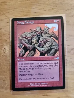 Mogg Salvage - Nemesis - MTG Magic - Uncommon - Red Instant - Image 1