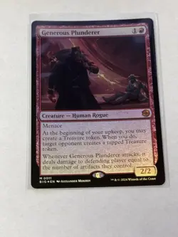 Generous Plunderer Extended Art Outlaws The Big Score Foil #76 - Image 1