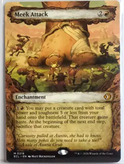 Meek Attack (0319) [New, Near Mint] Showcase Art {Lorwyn Eclipsed} - Image 1