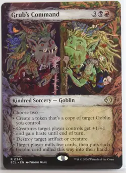 Grub's Command [New, Near Mint] Showcase Art {Lorwyn Eclipsed} - Image 1