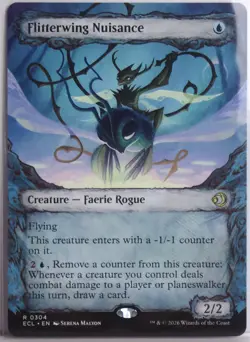 Flitterwing Nuisance [New, Near Mint] Showcase Art {Lorwyn Eclipsed} - Image 1