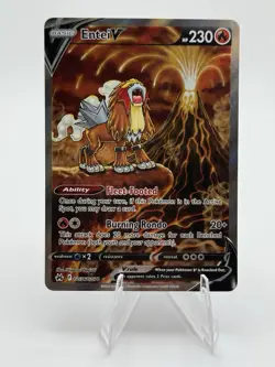 Pokemon Entei V Ultra Rare Crown Zenith Galarian Gallery GG36/GG70 - Image 1