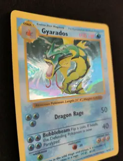 1999 POKEMON TCG GYARADOS HOLO BASE SET SHADOWLESS RARE 6/102 HOLO NM MINT - Image 2