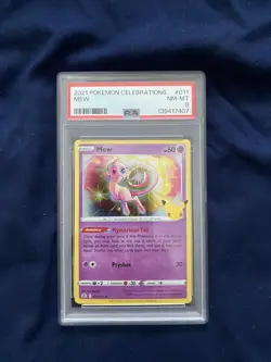 2021 POKEMON CELEBRATIONS #011 MEW PSA 8 - Image 1