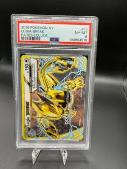 Lugia Break 79/124 Fates Collide PSA Graded 8 English Pokemon TCG - Image 1