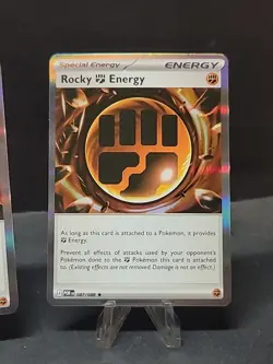 2x Rocky Fighting Energy 087/088 - HOLO - Perfect Order - Pokemon TCG Playset - Image 3