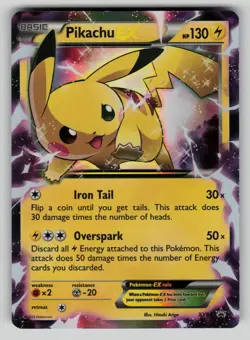 Pikachu EX - XY84 XY84 Holo Promo XY Promo Pokemon MP (nice front!) - Image 1