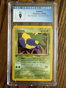 Oddish Pokemon (2000) Neo Genesis - 1st Edition - 68/111 CGC Mint 9 - Image 1
