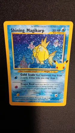 Pokemon Shining Magikarp Holo Celebrations: Classic Collection 66/64 NM - Image 1