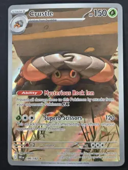 Pokemon TCG: Destined Rivals - Crustle (186/182) Full Art Illustration Rare - Image 1