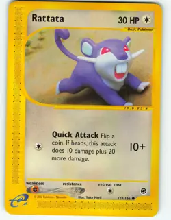 Rattata - 128/165 Expedition Base Set - Pokemon TCG - 2002 - Image 1