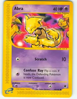 Abra - 93/165 Expedition Base Set - Pokemon TCG - 2002 - Image 1