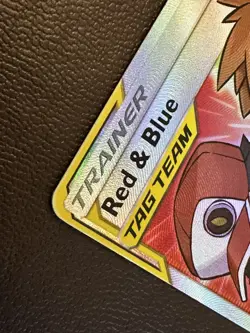 Red & Blue Tag Team 234/236 Pokemon TCG Full Art Trainer Cosmic Eclipse MINT - Image 4