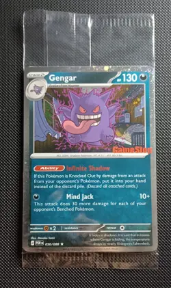 Gengar Promo Sealed with GameStop Stamp - Cosmos Holo Pokemon TCG - Image 1